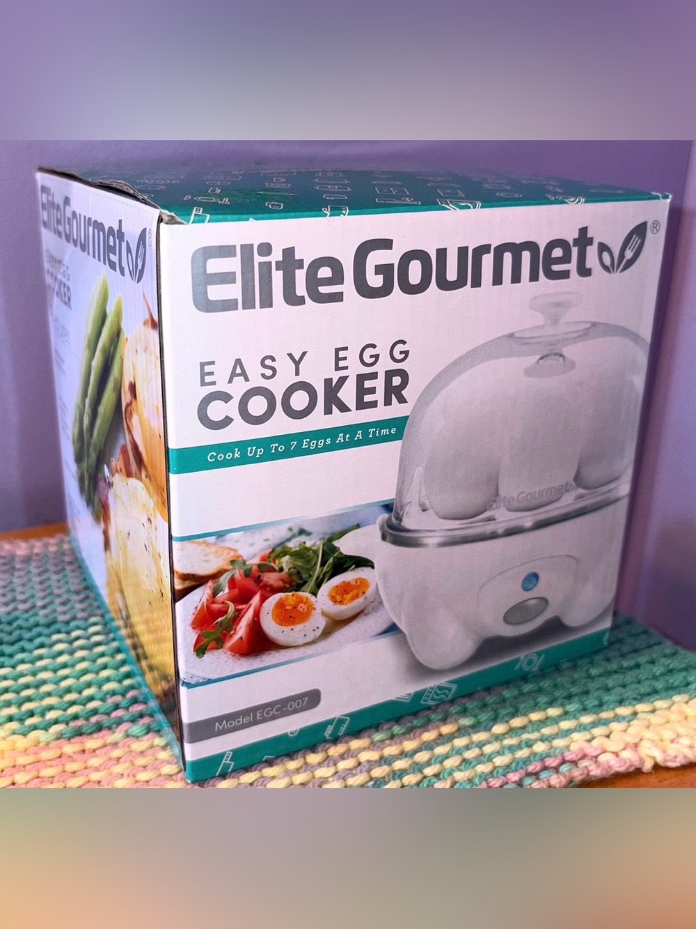 Elite Gourmet 🆕 In Box Easy Egg Cooker 7 Egg Capacity Electric Egg Cooker